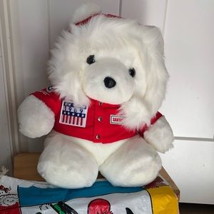 1989 Dayton Hudson Santa Bear Explorer Bear Stuffed Plush